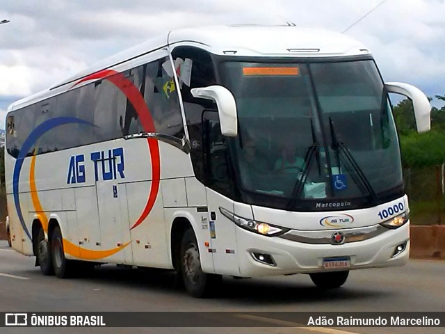 AG Tur Transporte e Turismo 10000 na cidade de Belo Horizonte, Minas Gerais, Brasil, por Adão Raimundo Marcelino. ID da foto: 7734003.