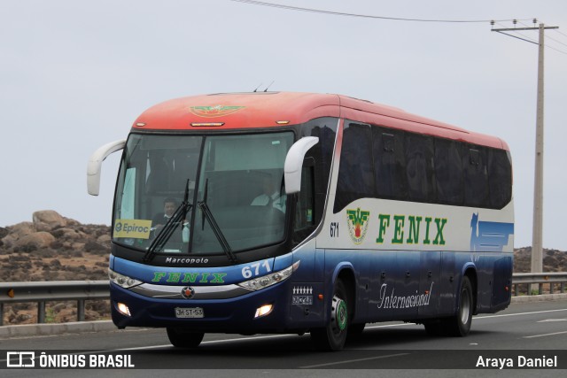 Fenix Pullman Internacional 671 na cidade de La Serena, Elqui, Coquimbo, Chile, por Araya Daniel . ID da foto: 7734824.