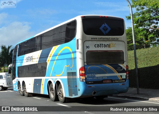 Cattani Sul Transportes e Turismo 11650 na cidade de Aparecida, São Paulo, Brasil, por Rudnei Aparecido da Silva. ID da foto: 7732038.