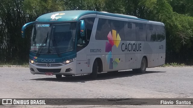 Cacique Transportes 4478 na cidade de Cruz das Almas, Bahia, Brasil, por Flávio  Santos. ID da foto: 7735214.