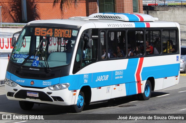 Auto Viação Jabour D86063 na cidade de Rio de Janeiro, Rio de Janeiro, Brasil, por José Augusto de Souza Oliveira. ID da foto: 7737154.