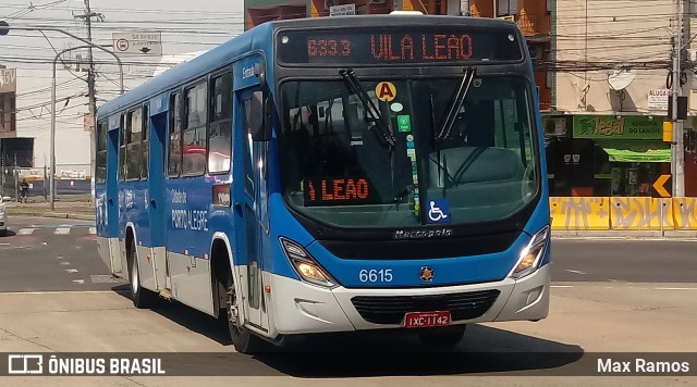 SOPAL - Sociedade de Ônibus Porto-Alegrense Ltda. 6615 na cidade de Porto Alegre, Rio Grande do Sul, Brasil, por Max Ramos. Número da foto: #7735523.