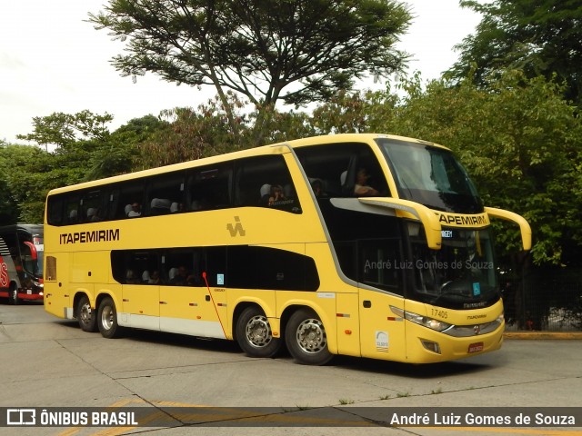 Viação Itapemirim 17405 na cidade de São Paulo, São Paulo, Brasil, por André Luiz Gomes de Souza. Número da foto: #7737024.
