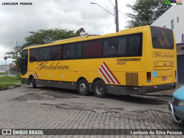 Viação Itapemirim 45205 na cidade de Caruaru, Pernambuco, Brasil, por Lenilson da Silva Pessoa. Número da foto: #7737663.