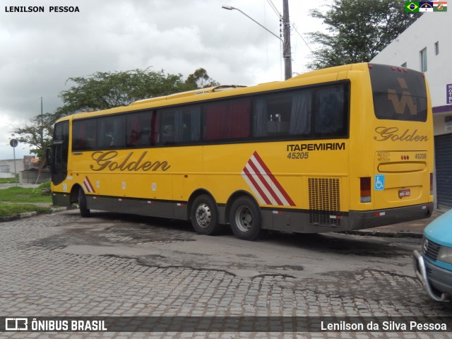 Viação Itapemirim 45205 na cidade de Caruaru, Pernambuco, Brasil, por Lenilson da Silva Pessoa. ID da foto: 7737663.