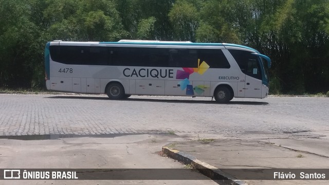 Cacique Transportes 4478 na cidade de Cruz das Almas, Bahia, Brasil, por Flávio  Santos. Número da foto: #7735109.