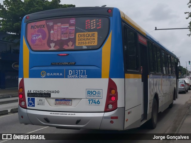 Transportes Barra D13171 na cidade de Rio de Janeiro, Rio de Janeiro, Brasil, por Jorge Gonçalves. ID da foto: 7737980.