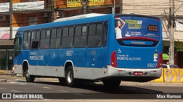 SOPAL - Sociedade de Ônibus Porto-Alegrense Ltda. 6607 na cidade de Porto Alegre, Rio Grande do Sul, Brasil, por Max Ramos. Número da foto: #7740678.