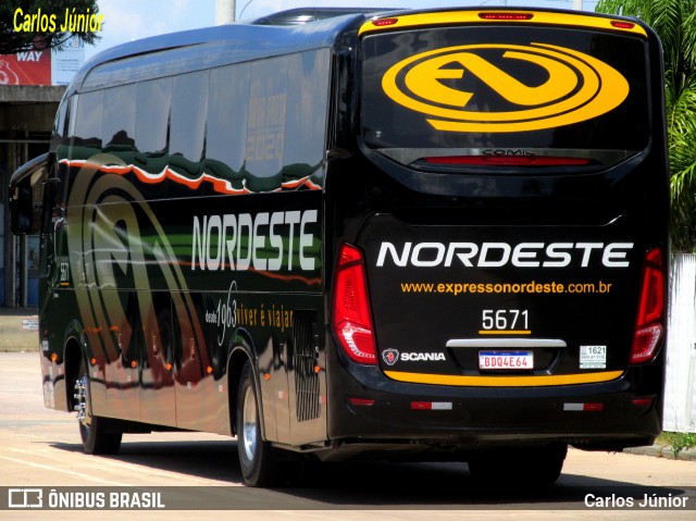 Expresso Nordeste 5671 na cidade de Curitiba, Paraná, Brasil, por Carlos Júnior. Número da foto: #7740104.