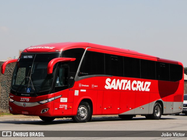 Viação Santa Cruz 22719 na cidade de São Paulo, São Paulo, Brasil, por João Victor. Número da foto: #7741144.