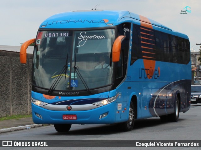 Litorânea Transportes Coletivos 5871 na cidade de São Paulo, São Paulo, Brasil, por Ezequiel Vicente Fernandes. Número da foto: #7741138.