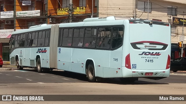 SOUL - Sociedade de Ônibus União Ltda. 7415 na cidade de Porto Alegre, Rio Grande do Sul, Brasil, por Max Ramos. ID da foto: 7740673.