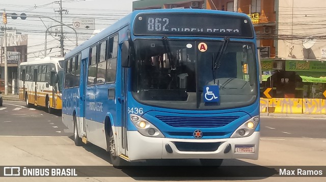 Nortran Transportes Coletivos 6436 na cidade de Porto Alegre, Rio Grande do Sul, Brasil, por Max Ramos. ID da foto: 7739992.