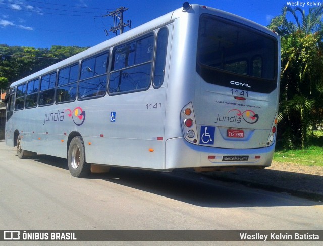 Jundiá Transportadora Turistica 1141 na cidade de Mairinque, São Paulo, Brasil, por Weslley Kelvin Batista. ID da foto: 7740190.