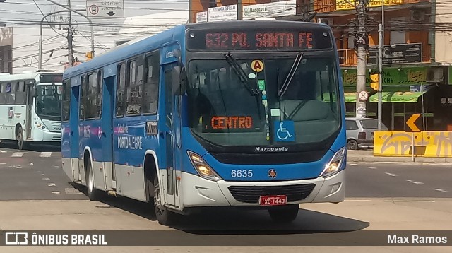 SOPAL - Sociedade de Ônibus Porto-Alegrense Ltda. 6635 na cidade de Porto Alegre, Rio Grande do Sul, Brasil, por Max Ramos. Número da foto: #7740031.