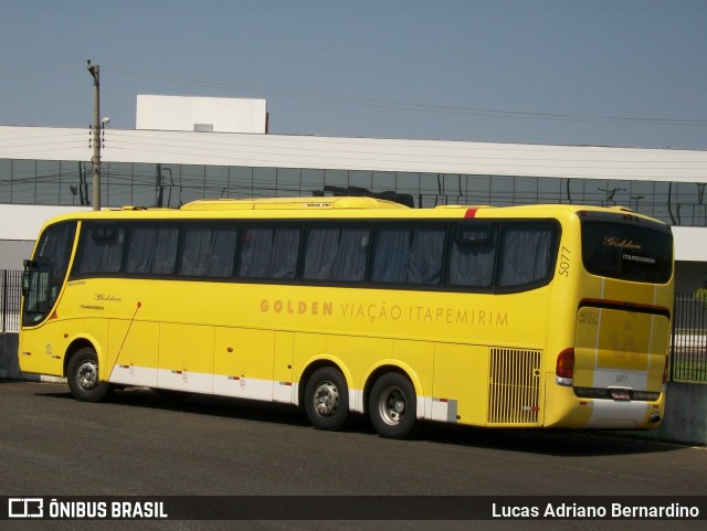 Viação Itapemirim 5077 na cidade de Marília, São Paulo, Brasil, por Lucas Adriano Bernardino. ID da foto: 7741643.