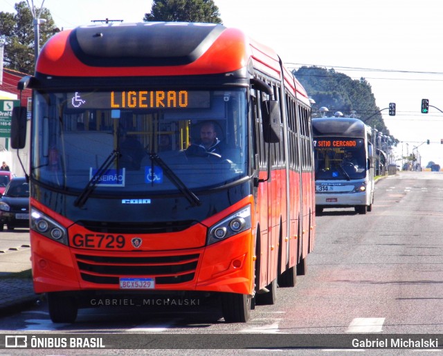 Viação Cidade Sorriso GE729 na cidade de Curitiba, Paraná, Brasil, por Gabriel Michalski. ID da foto: 7740770.