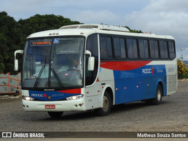 Viação Riodoce 80705 na cidade de Vitória da Conquista, Bahia, Brasil, por Matheus Souza Santos. ID da foto: 7741193.