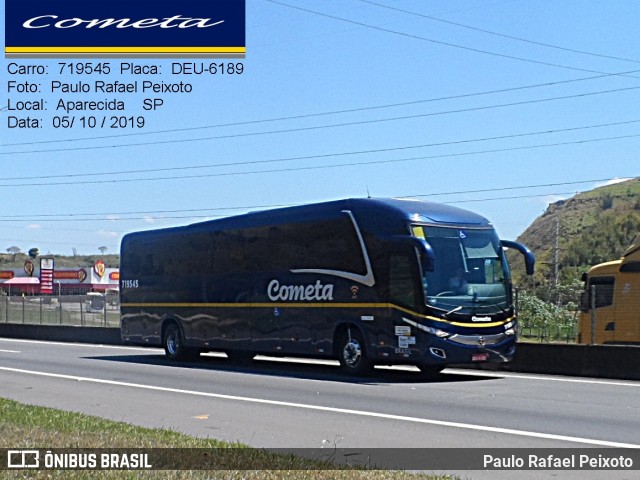 Viação Cometa 719545 na cidade de Aparecida, São Paulo, Brasil, por Paulo Rafael Peixoto. ID da foto: 7739643.