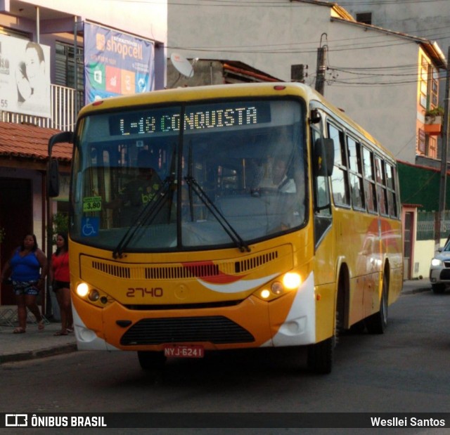 Via Metro Transportes Urbanos 2740 na cidade de Ilhéus, Bahia, Brasil, por Wesllei Santos. ID da foto: 7740724.