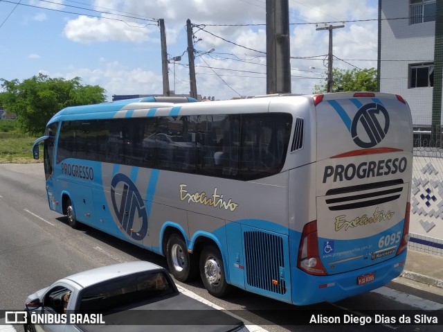 Auto Viação Progresso 6095 na cidade de Natal, Rio Grande do Norte, Brasil, por Alison Diego Dias da Silva. ID da foto: 7741347.