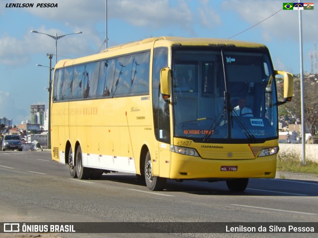 Viação Itapemirim 45627 na cidade de Caruaru, Pernambuco, Brasil, por Lenilson da Silva Pessoa. ID da foto: 7741067.