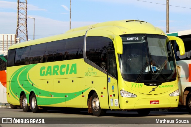 Viação Garcia 7719 na cidade de São Paulo, São Paulo, Brasil, por Matheus Souza. ID da foto: 7743029.