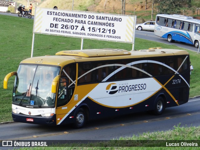 Viação Progresso 32174 na cidade de Aparecida, São Paulo, Brasil, por Lucas Oliveira. Número da foto: #7743008.