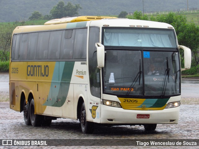 Empresa Gontijo de Transportes 21205 na cidade de João Monlevade, Minas Gerais, Brasil, por Tiago Wenceslau de Souza. ID da foto: 7743263.