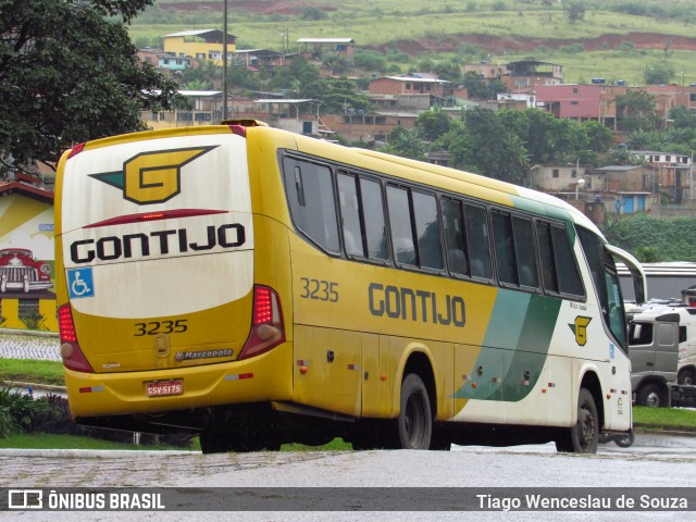 Empresa Gontijo de Transportes 3235 na cidade de João Monlevade, Minas Gerais, Brasil, por Tiago Wenceslau de Souza. ID da foto: 7743272.