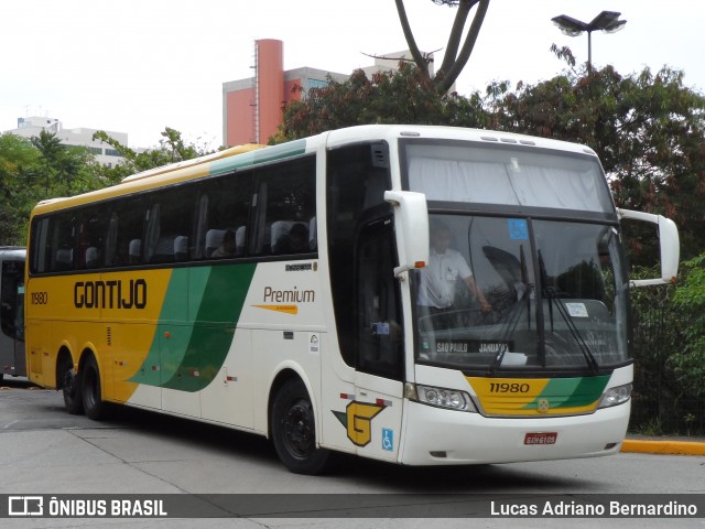 Empresa Gontijo de Transportes 11980 na cidade de São Paulo, São Paulo, Brasil, por Lucas Adriano Bernardino. ID da foto: 7743222.