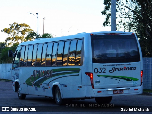 Viação Graciosa 032 na cidade de Curitiba, Paraná, Brasil, por Gabriel Michalski. ID da foto: 7741901.