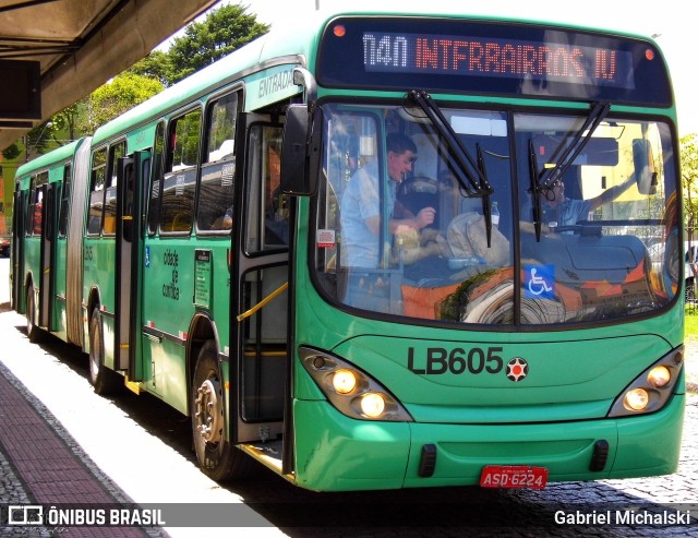 Araucária Transportes Coletivos LB605 na cidade de Curitiba, Paraná, Brasil, por Gabriel Michalski. Número da foto: #7742008.