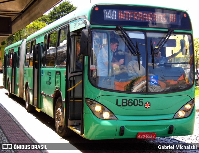 Araucária Transportes Coletivos LB605 na cidade de Curitiba, Paraná, Brasil, por Gabriel Michalski. ID da foto: 7742008.