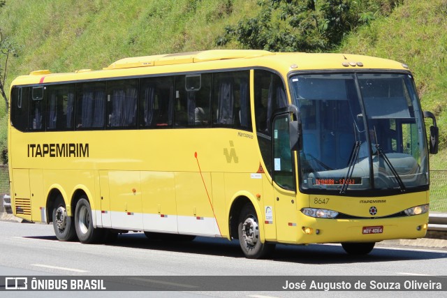 Viação Itapemirim 8647 na cidade de Piraí, Rio de Janeiro, Brasil, por José Augusto de Souza Oliveira. Número da foto: #7743977.