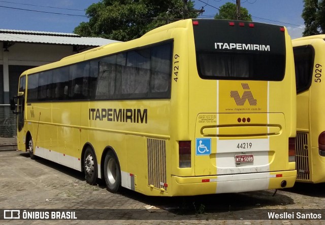 Viação Itapemirim 44219 na cidade de Itabuna, Bahia, Brasil, por Wesllei Santos. ID da foto: 7742666.