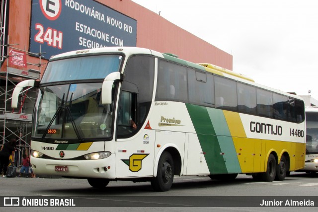 Empresa Gontijo de Transportes 14480 na cidade de Rio de Janeiro, Rio de Janeiro, Brasil, por Junior Almeida. ID da foto: 7749096.