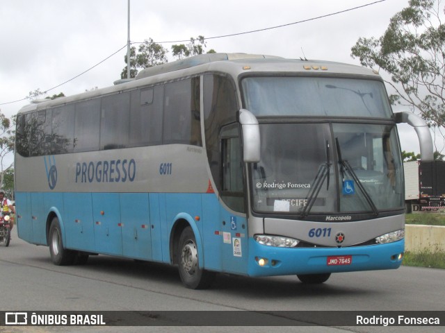 Auto Viação Progresso 6011 na cidade de Caruaru, Pernambuco, Brasil, por Rodrigo Fonseca. ID da foto: 7747136.