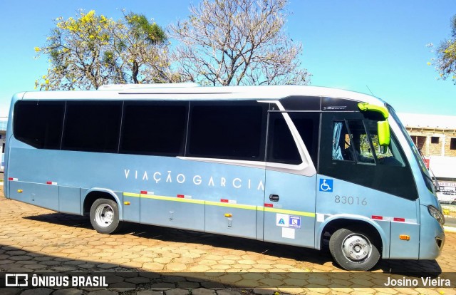 Viação Garcia 83016 na cidade de Ivaiporã, Paraná, Brasil, por Josino Vieira. ID da foto: 7748545.