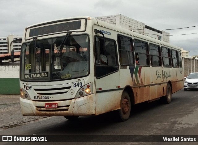 Transportes Urbanos São Miguel de Ilhéus 849 na cidade de Ilhéus, Bahia, Brasil, por Wesllei Santos. Número da foto: #7747730.
