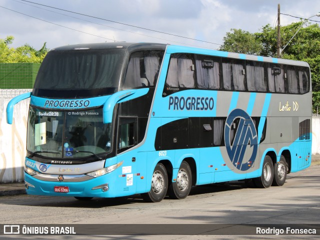 Auto Viação Progresso 6023 na cidade de Recife, Pernambuco, Brasil, por Rodrigo Fonseca. Número da foto: #7747471.