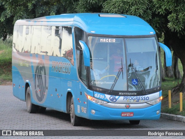 Auto Viação Progresso 6510 na cidade de Maceió, Alagoas, Brasil, por Rodrigo Fonseca. ID da foto: 7747117.