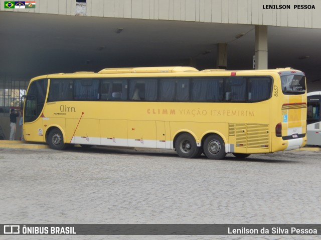 Viação Itapemirim 8657 na cidade de Caruaru, Pernambuco, Brasil, por Lenilson da Silva Pessoa. Número da foto: #7748227.