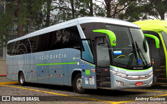 Viação Garcia 16204 na cidade de Curitiba, Paraná, Brasil, por Andrey Gustavo. ID da foto: 7749178.