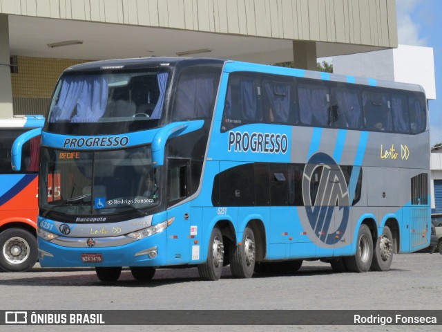 Auto Viação Progresso 6251 na cidade de Caruaru, Pernambuco, Brasil, por Rodrigo Fonseca. ID da foto: 7747285.