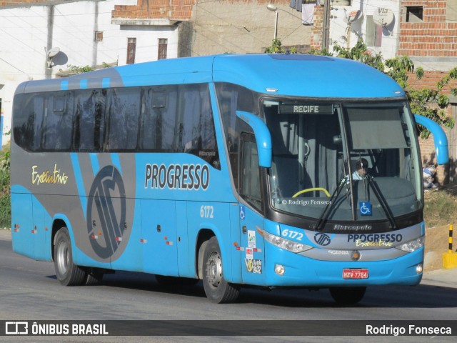 Auto Viação Progresso 6172 na cidade de Garanhuns, Pernambuco, Brasil, por Rodrigo Fonseca. ID da foto: 7747293.