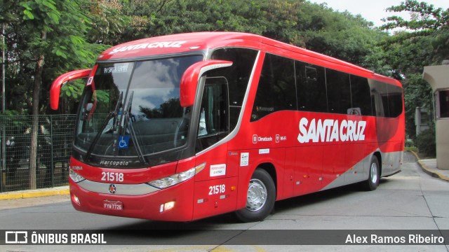 Viação Santa Cruz 21218 na cidade de São Paulo, São Paulo, Brasil, por Alex Ramos Ribeiro. Número da foto: #7749334.