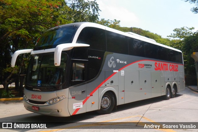 Viação Santa Cruz 234140 na cidade de São Paulo, São Paulo, Brasil, por Andrey  Soares Vassão. ID da foto: 7676707.