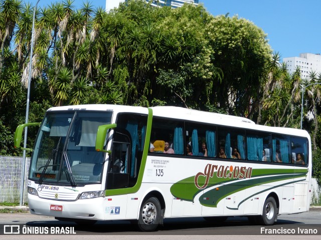 Viação Graciosa 135 na cidade de Curitiba, Paraná, Brasil, por Francisco Ivano. ID da foto: 7675058.