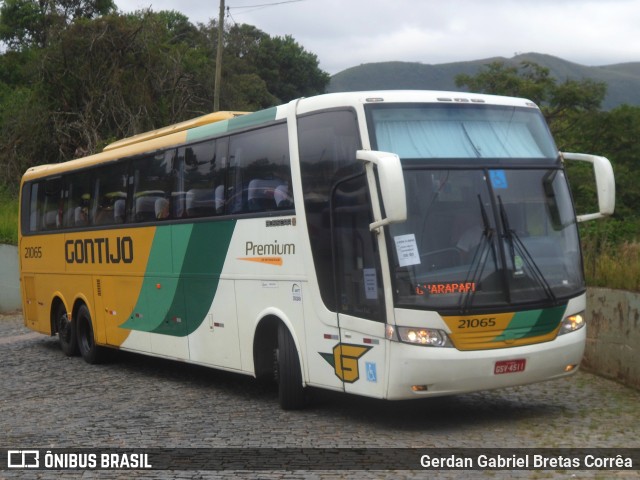 Empresa Gontijo de Transportes 21065 na cidade de Ouro Preto, Minas Gerais, Brasil, por Gerdan Gabriel Bretas Corrêa. ID da foto: 7673541.